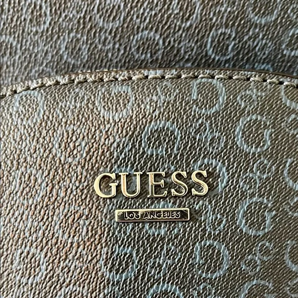 GUESS Blue Monogram Backpack with Classic Design - Picture 5 of 8
